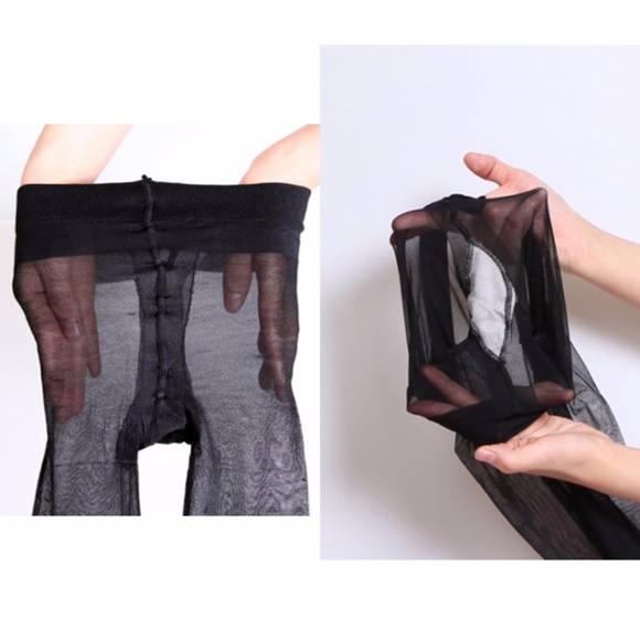 Manzi Mock Tights Black Over Knee Sexy Pantyhose - Picture 7 of 8