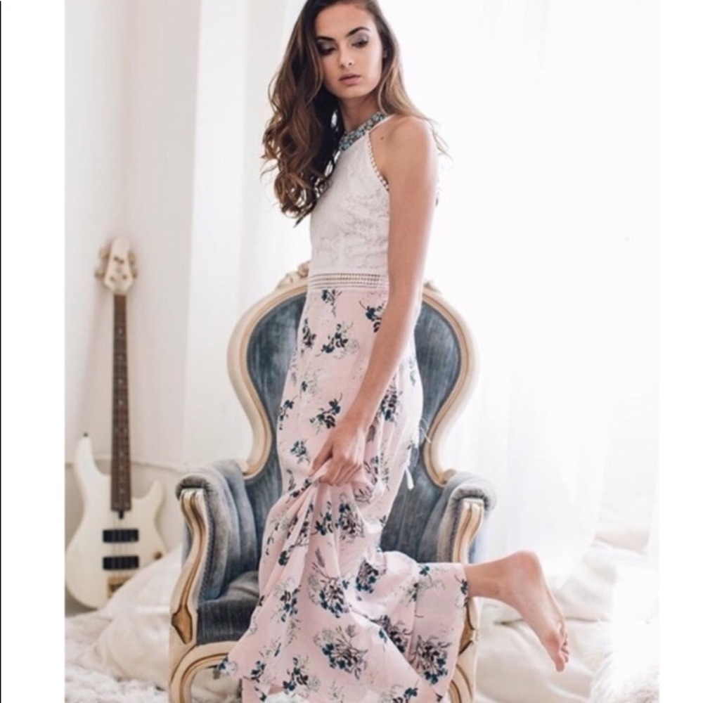 Floral Maxi Dress Size Large
