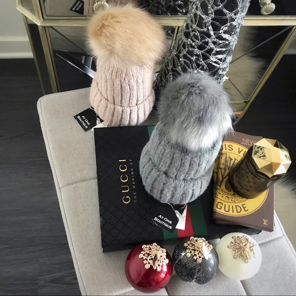 SOLD OUT // Fuzzy Ribbed Pompom Beanie - Picture 5 of 6