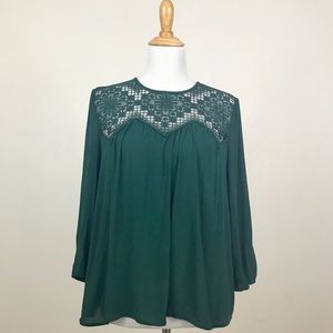 Charlotte Russe | Forest Green Top