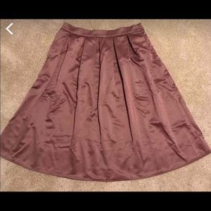 Satin Midi Skirt