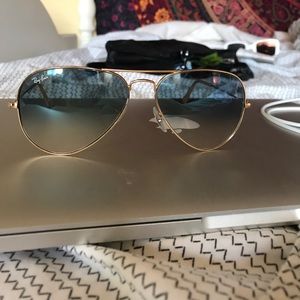 Light blue fade ray bans