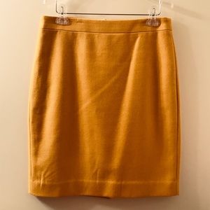 J. Crew Mustard Skirt | NWOT | Sz 6