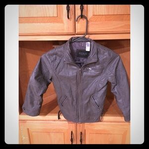 Kids GUESS leather coat size 5/6