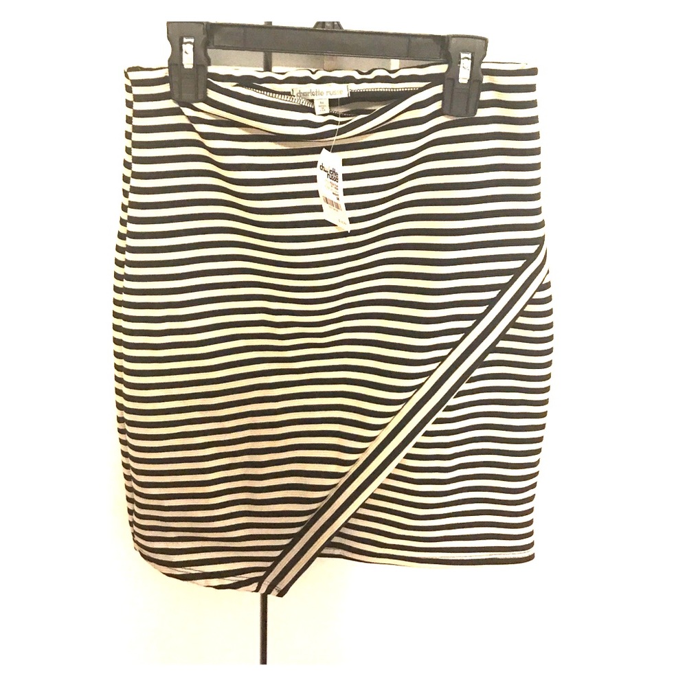 Striped Bandeau skirt