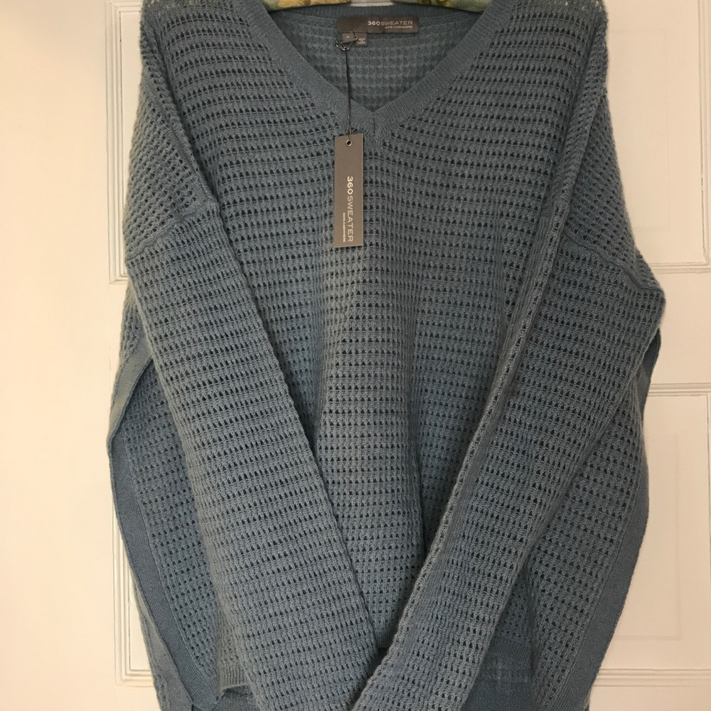 LIGHT BLUE 360SWEATER CASHMERE SWEATER