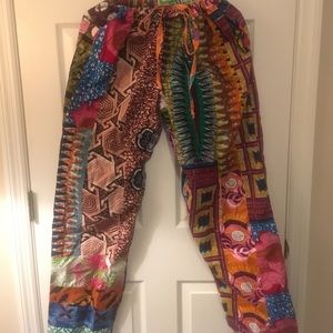 African print pants