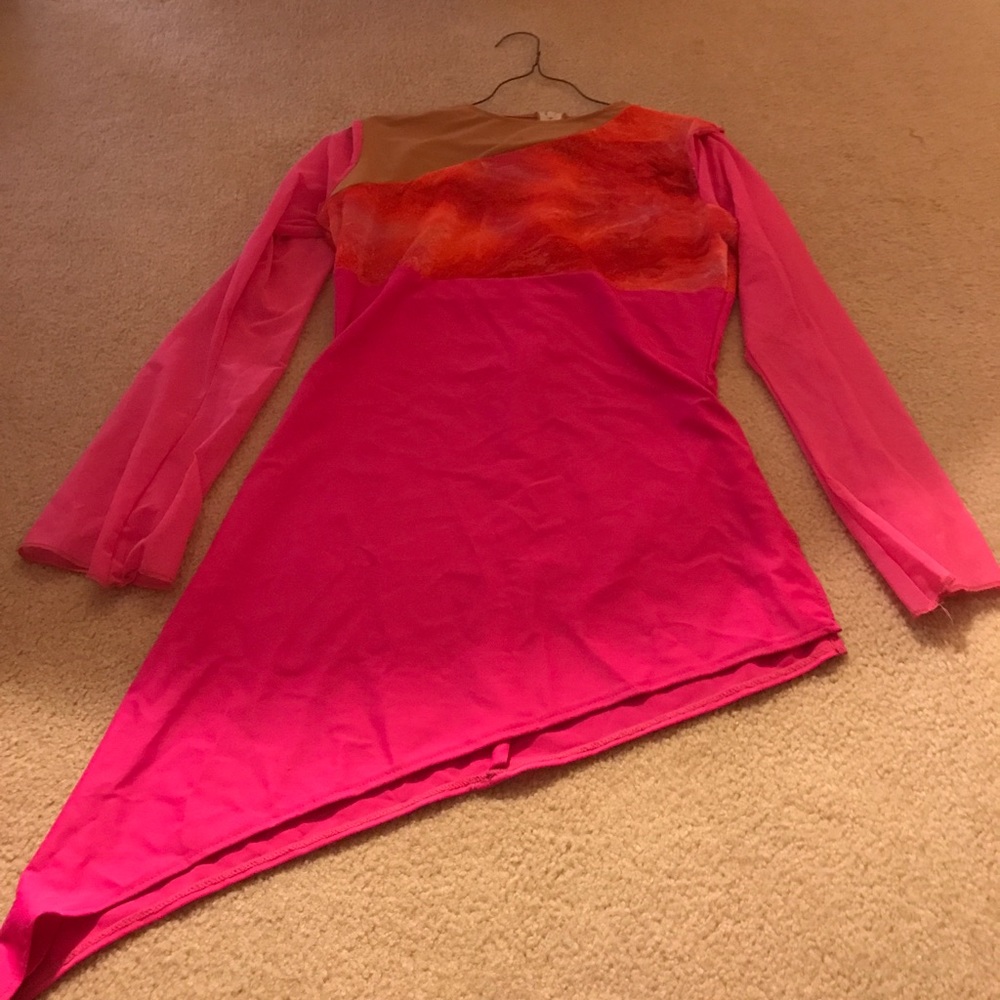 Pink/Orange Dress Costume Size L