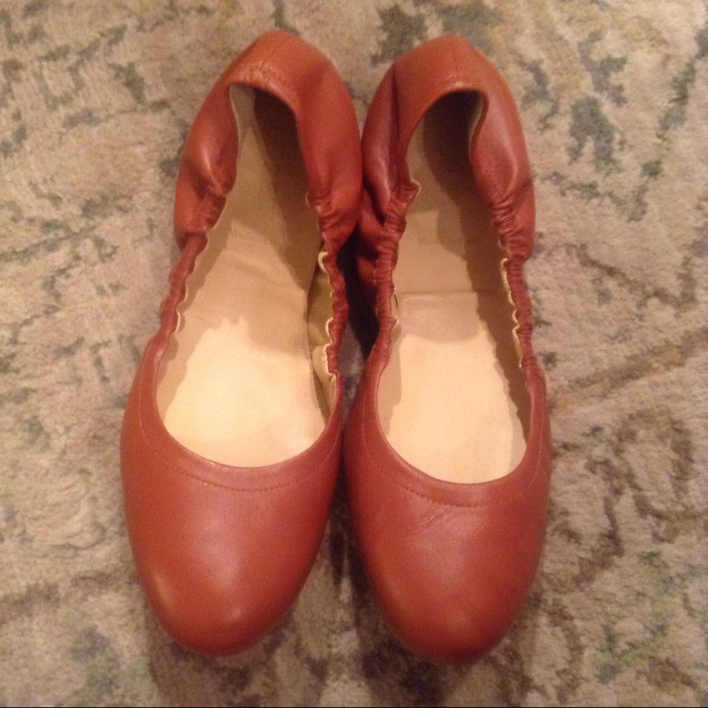 J Crew Camel Ballet Flat