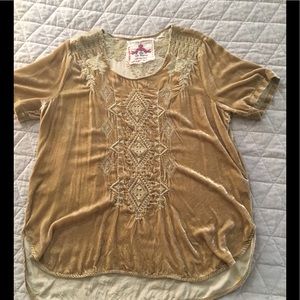 Johnny Was Velvet top