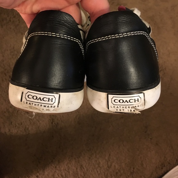 Black and grey coach shoes - Picture 4 of 5