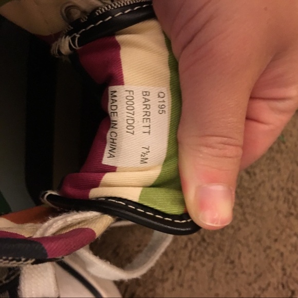 Black and grey coach shoes - Picture 5 of 5