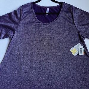 Purple LuLaRoe Elegant Perfect Tee NWT