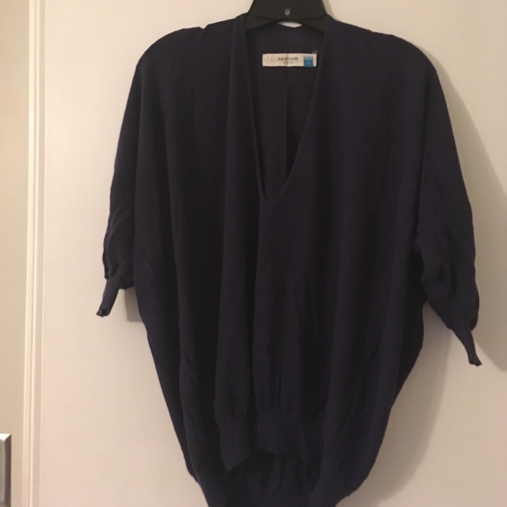 Sparrow for Anthropologie Navy Top