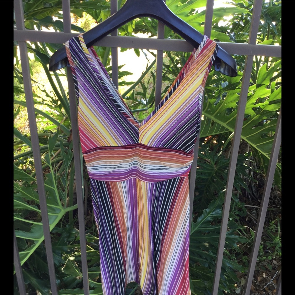 Body Central Large Striped Dress