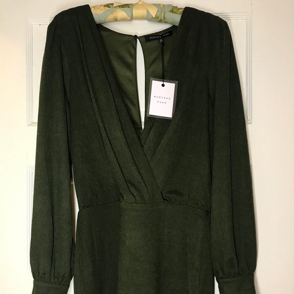 ENDLESS ROSE OLIVE COCKTAIL DRESS