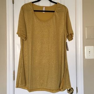 Solid Yellow Gold Elegant Perfect Tee NWT