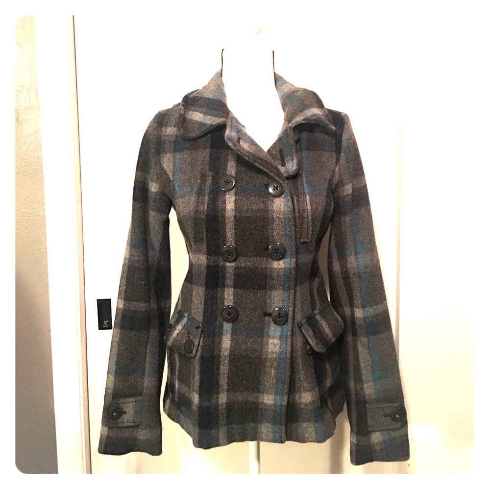 American Eagle Pea Coat (removable hood)