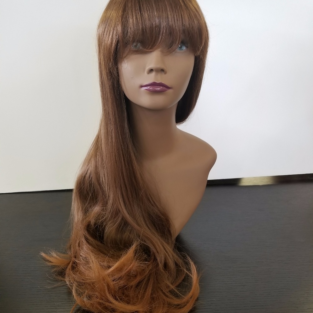 Luscious Brown 100% Japanese Synthetic Wig
