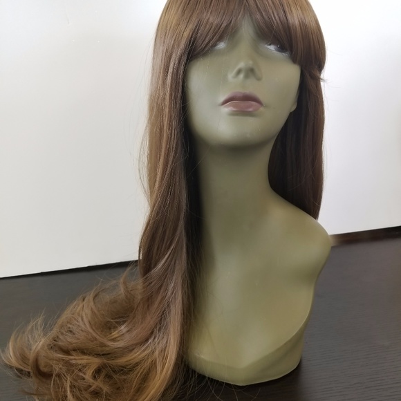 Luscious Brown 100% Japanese Synthetic Wig - Picture 3 of 8