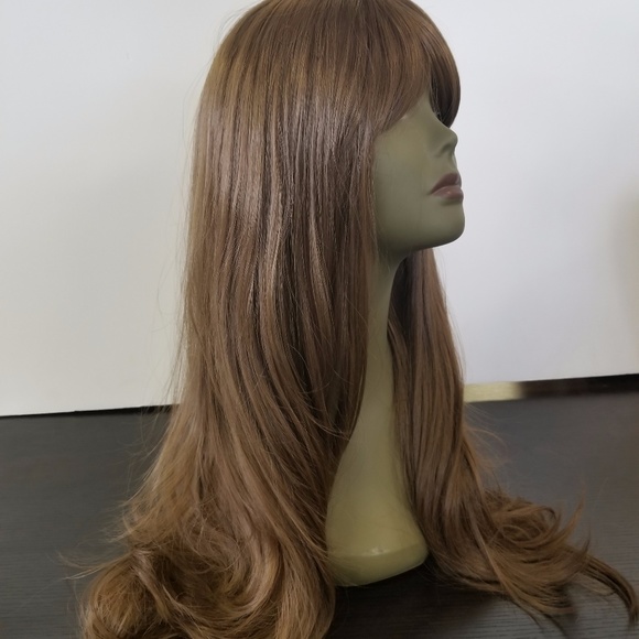 Luscious Brown 100% Japanese Synthetic Wig - Picture 2 of 8