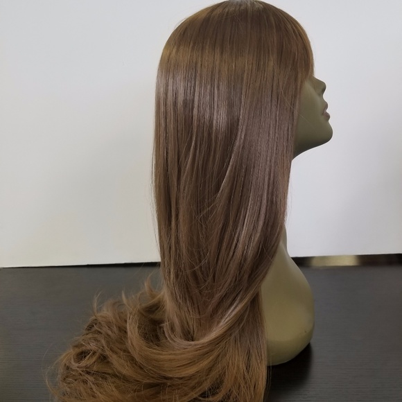 Luscious Brown 100% Japanese Synthetic Wig - Picture 4 of 8