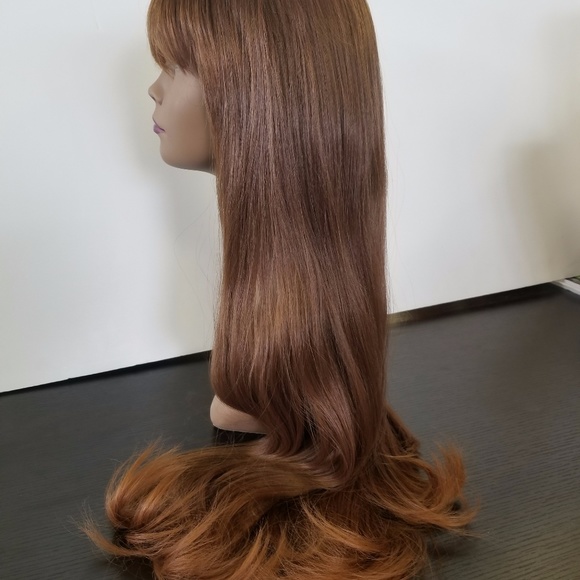 Luscious Brown 100% Japanese Synthetic Wig - Picture 8 of 8