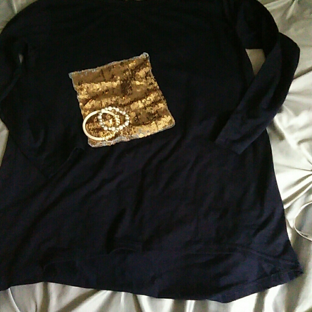 Women navy blue shirt M