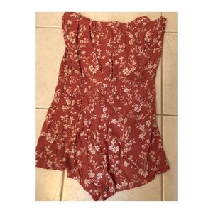 Forever 21 strapless romper.