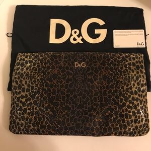 Dolce&Gabbana Marylou Envelope Leopard Clutch