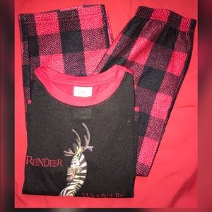 Boys Red and black Madagascar pajamas