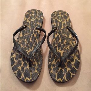 J.Crew Sandals with Leopard Base