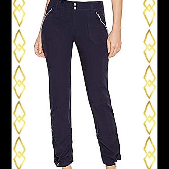 ruched ankle pants