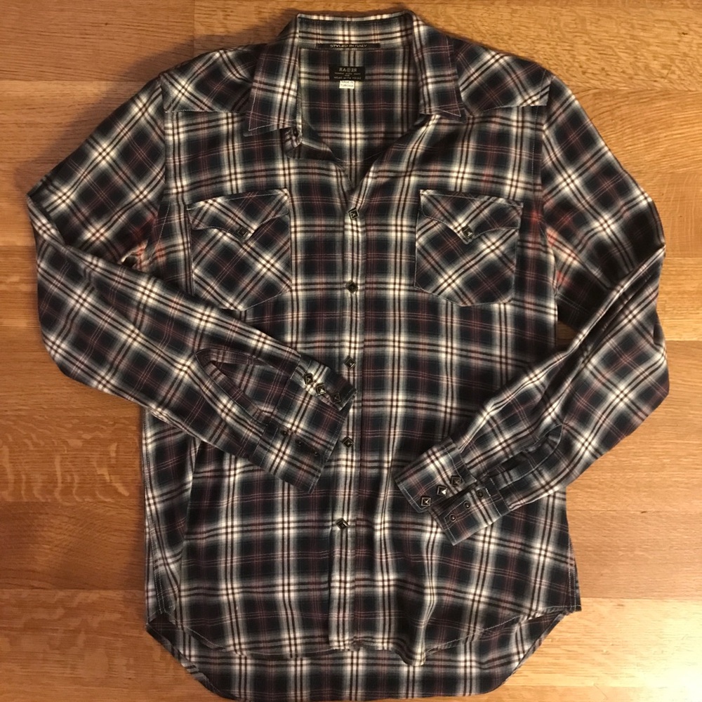 Raser plaid button down