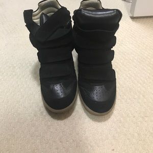 Isabel Marant Bekett Suede Wedge Sneaker