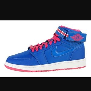 Air Jordan 1 High Strap GS – Blue – Pink – White