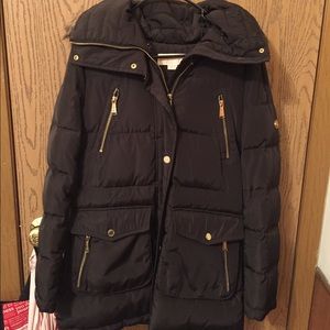 MK olive green parka