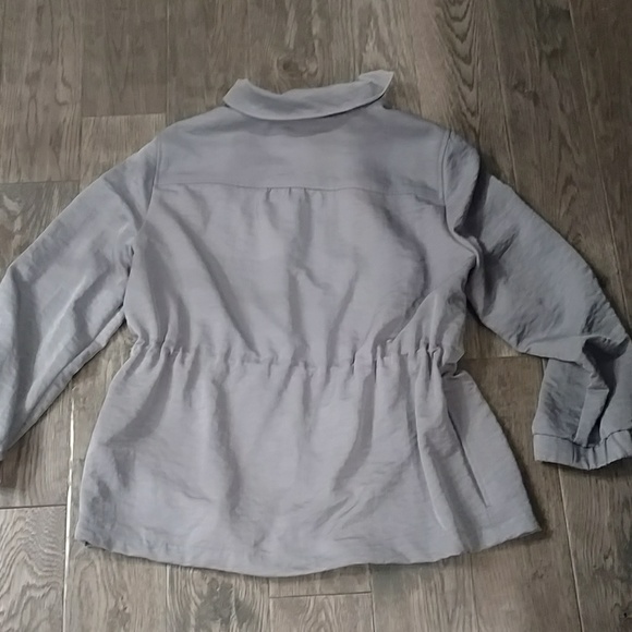 Gray Drawstring Jacket - Picture 4 of 8