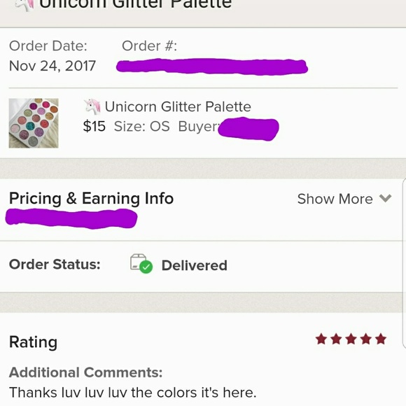 💥LAST 1! 🦄 Unicorn Glitter Palette - Picture 4 of 4