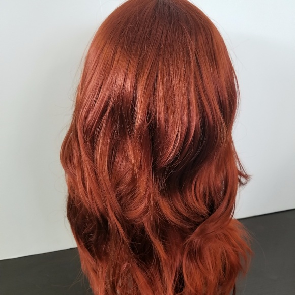 Medium Auburn 100% Japanese Synthetic Wig - Picture 3 of 5