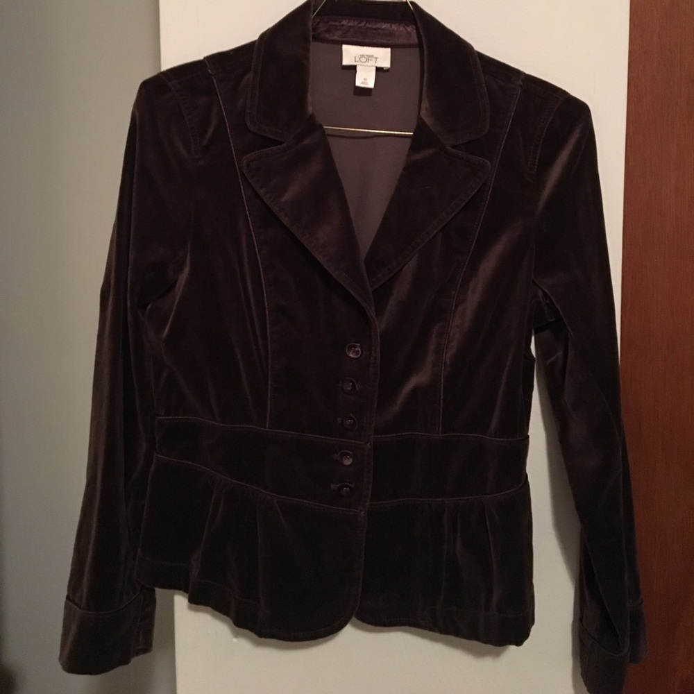 Ann Taylor Loft Velvet Blazer