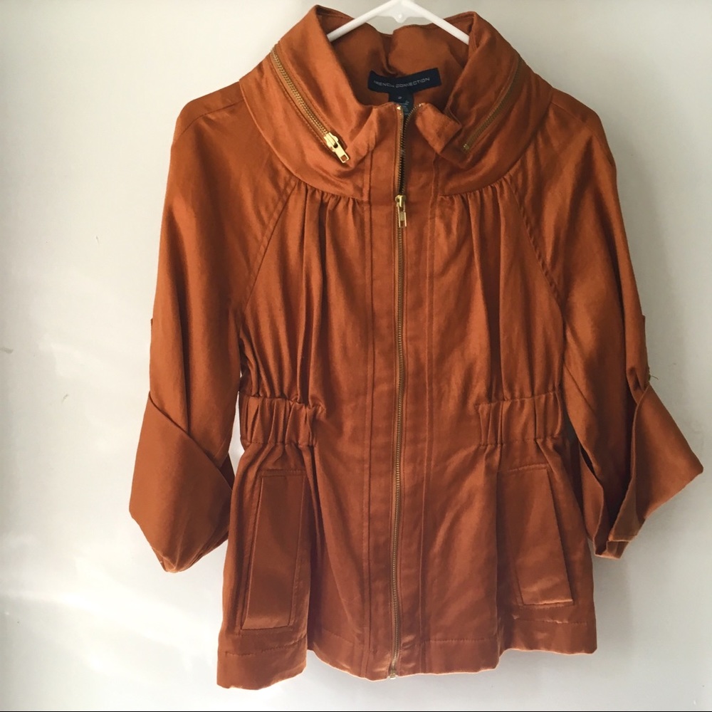 fitted waste gold accents Bomber jacket