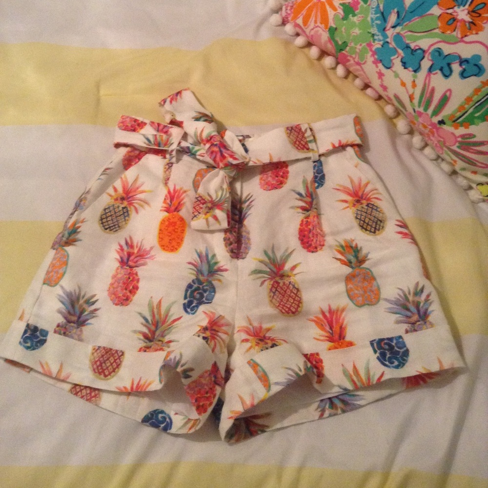 JCrew Ratti pineapple shorts