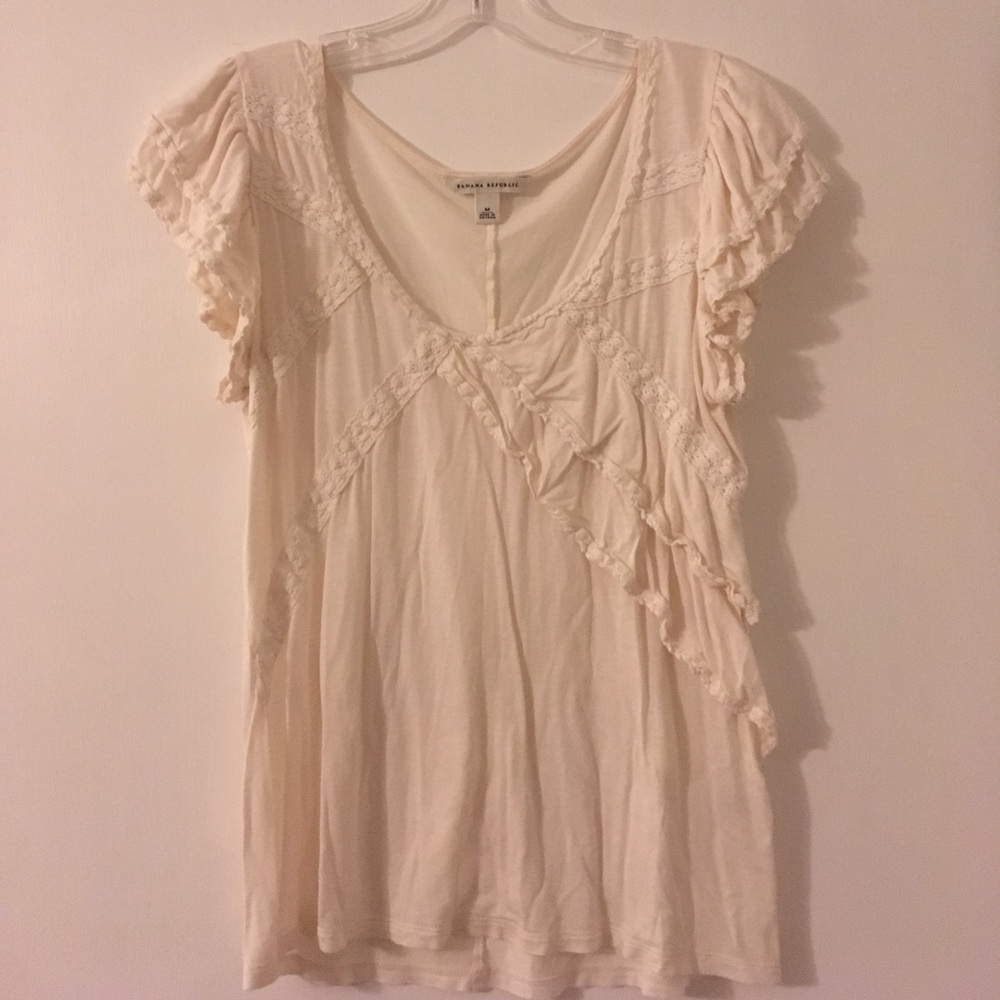 Banana Republic Cream Top