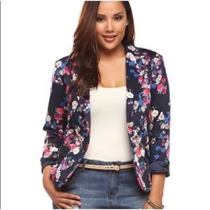 Torrid Floral Print Blazer