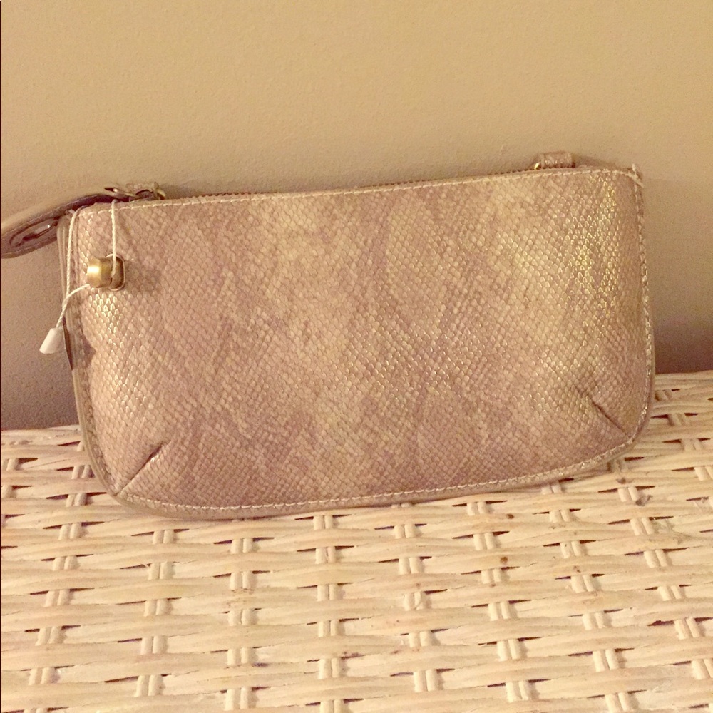 Snakeskin clutch