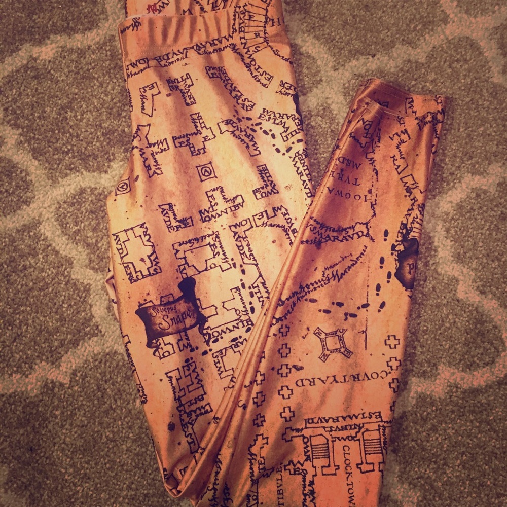Blackmilk Harry Potter Marauders Map Leggings