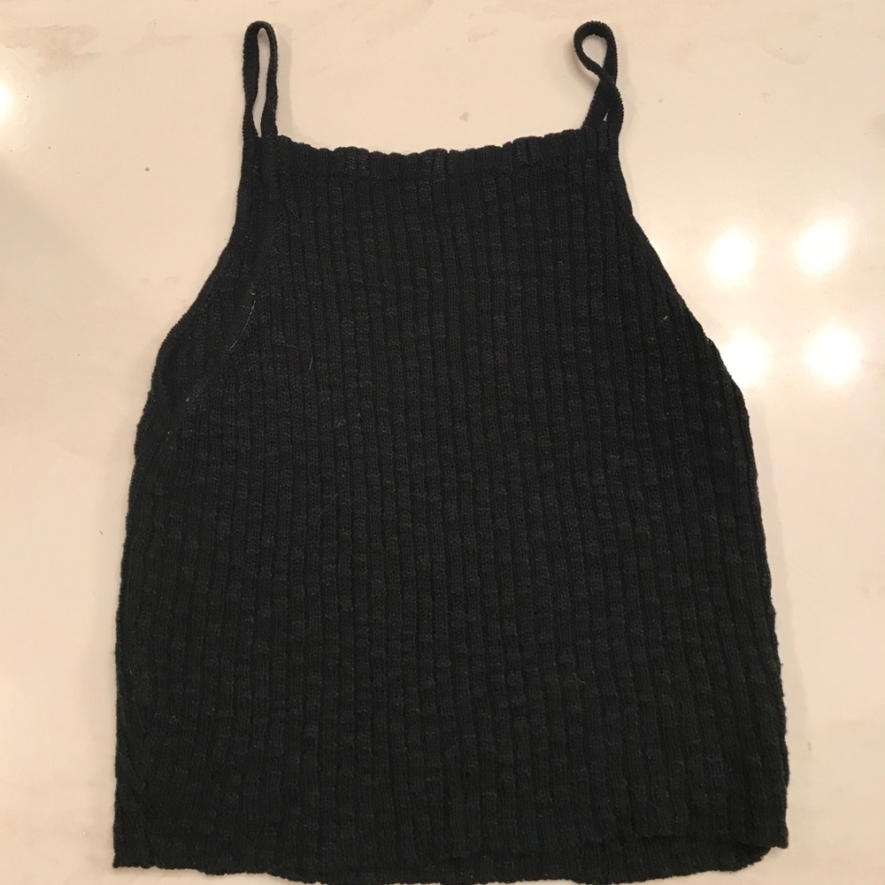 Black tank top
