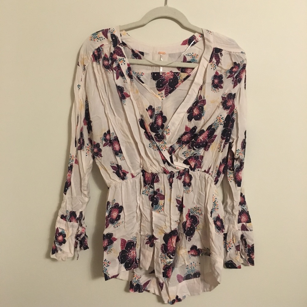 FREE PEOPLE FLOWER BLOUSE