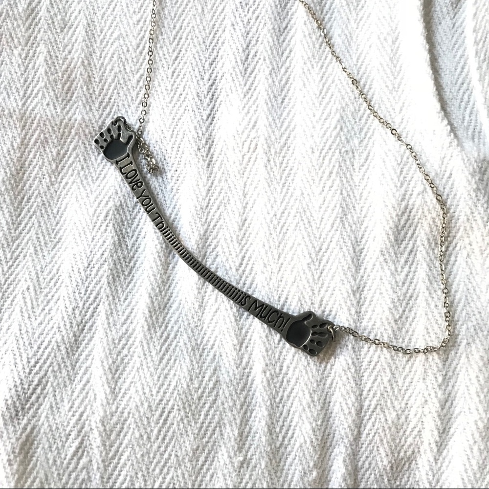 “I love you this much” necklace